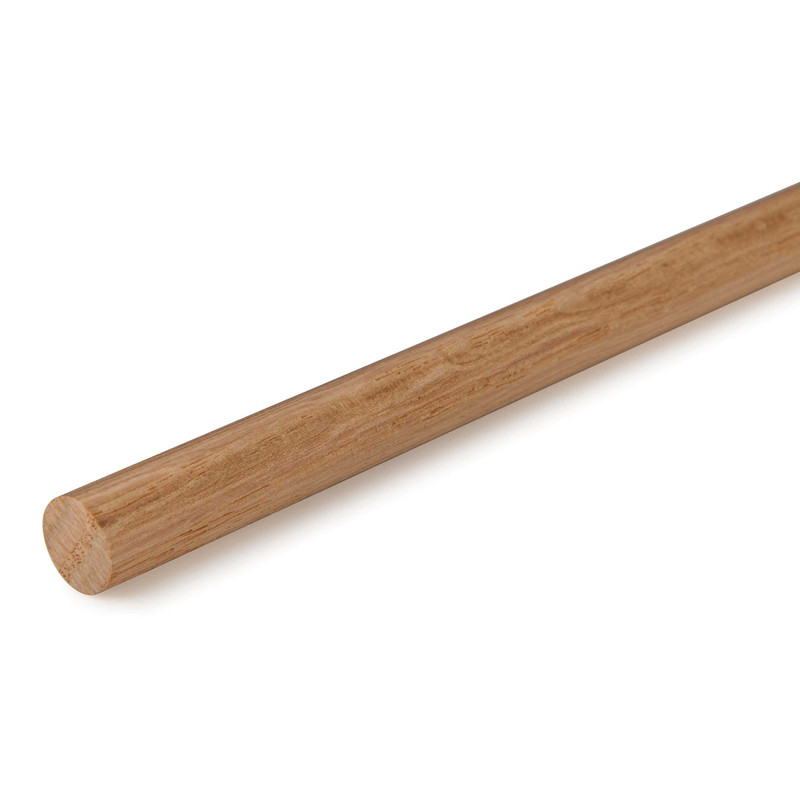 36" Round Wood Dowel - Species:Oak - Diameter:1/2"